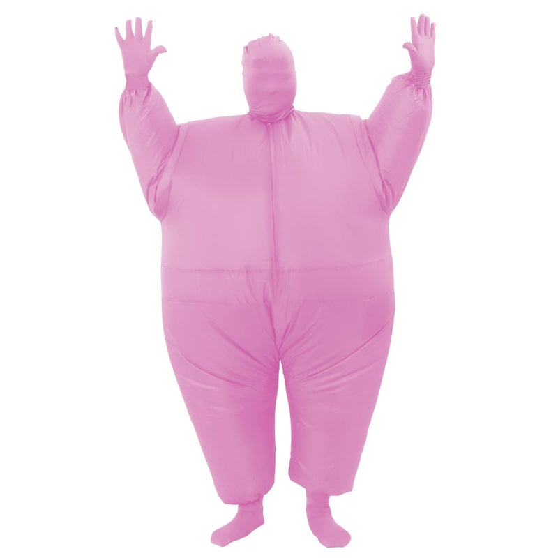 RHYTHMARTS Pink Inflatable Chub Costume - Full Body Suit Blow Up Costume for Adult - Image 2